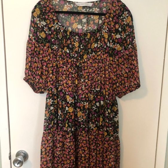 Zara Floral-Sheer Dress - Picture 2 of 5
